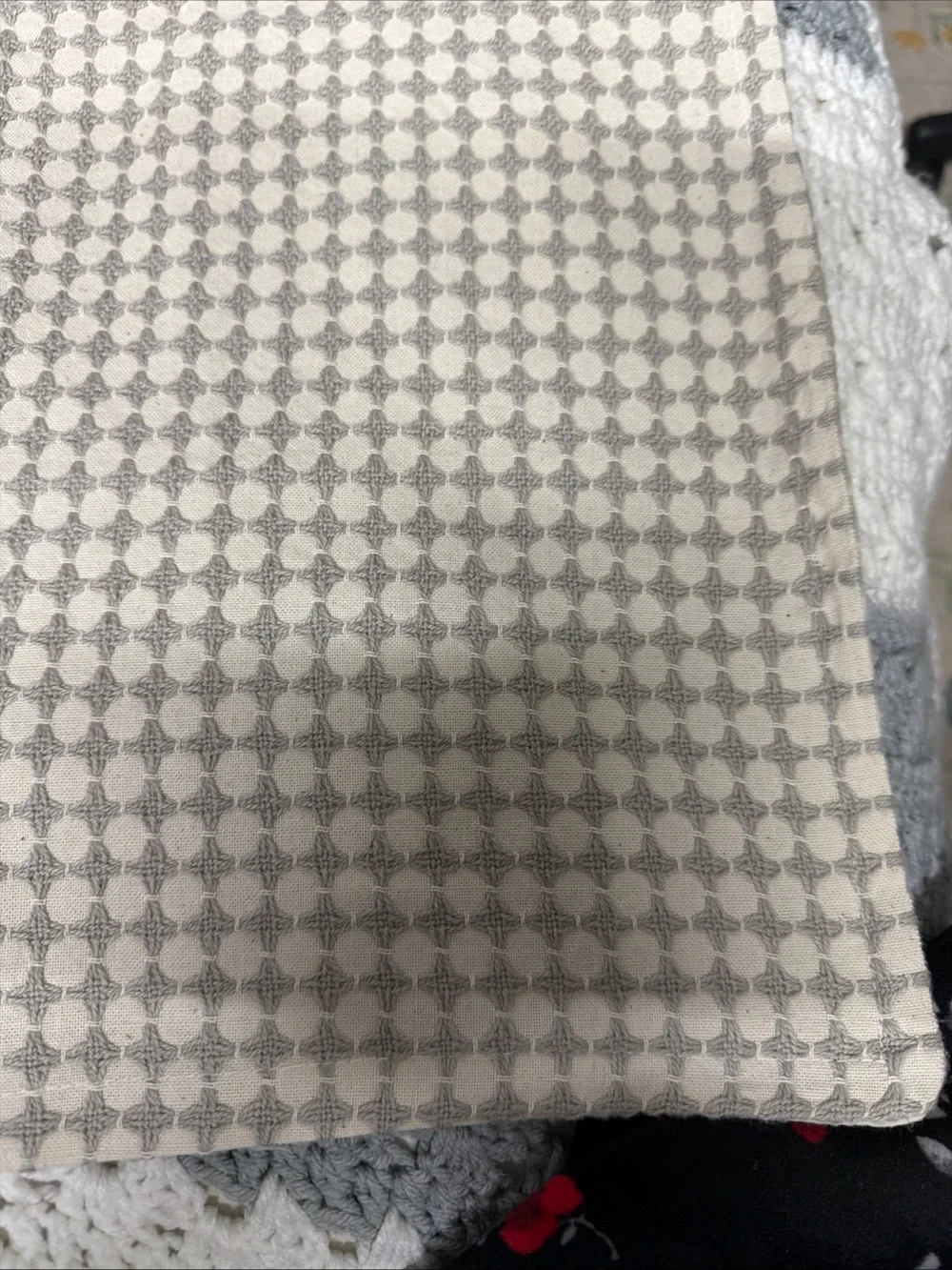 Brielle home euro size pillowcases waffle knit beige cream 24”x19.5”